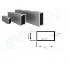 Alüminyum Kutu Profil 30mm x   70mm Et Kalınlık 0.7mm
